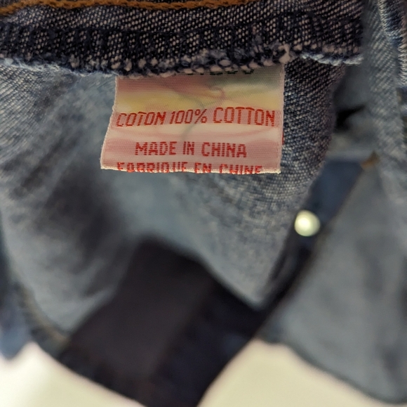 Nevada Blue Long Sleeve Button Down Jacket with Pockets - Picture 9 of 12